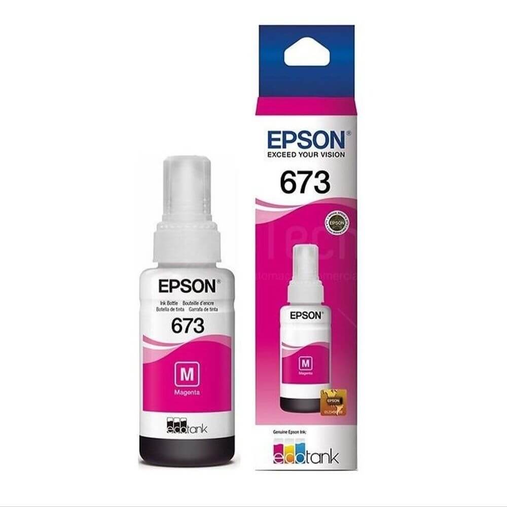 Refil Tinta Epson T673320 Magenta L800, L805 e L1800 - Impressorajato